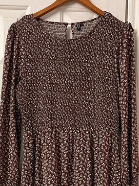 Zattcas brown maxi dress, size L